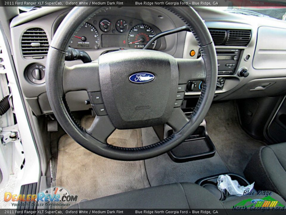 2011 Ford Ranger XLT SuperCab Oxford White / Medium Dark Flint Photo #16
