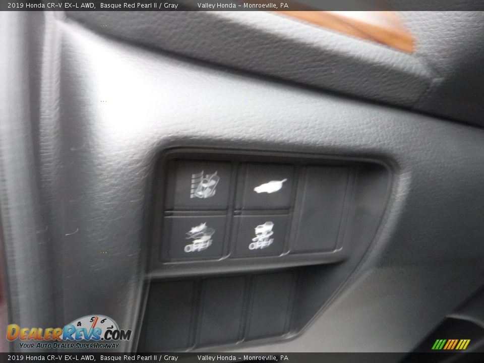 2019 Honda CR-V EX-L AWD Basque Red Pearl II / Gray Photo #14