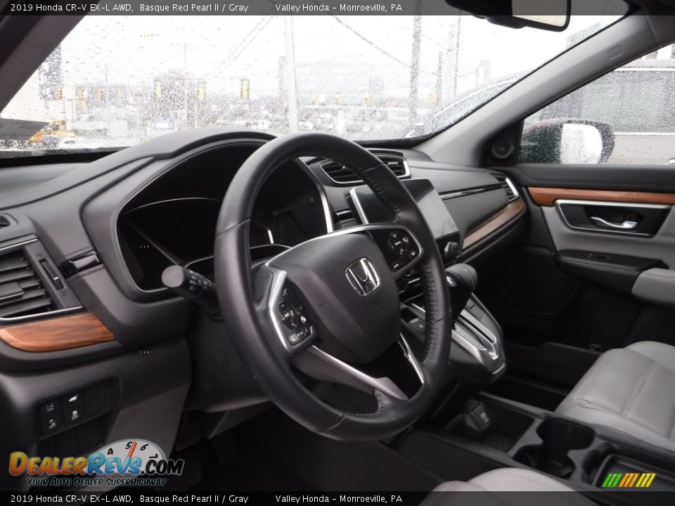2019 Honda CR-V EX-L AWD Basque Red Pearl II / Gray Photo #15