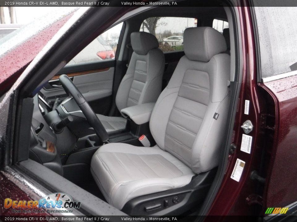 2019 Honda CR-V EX-L AWD Basque Red Pearl II / Gray Photo #17