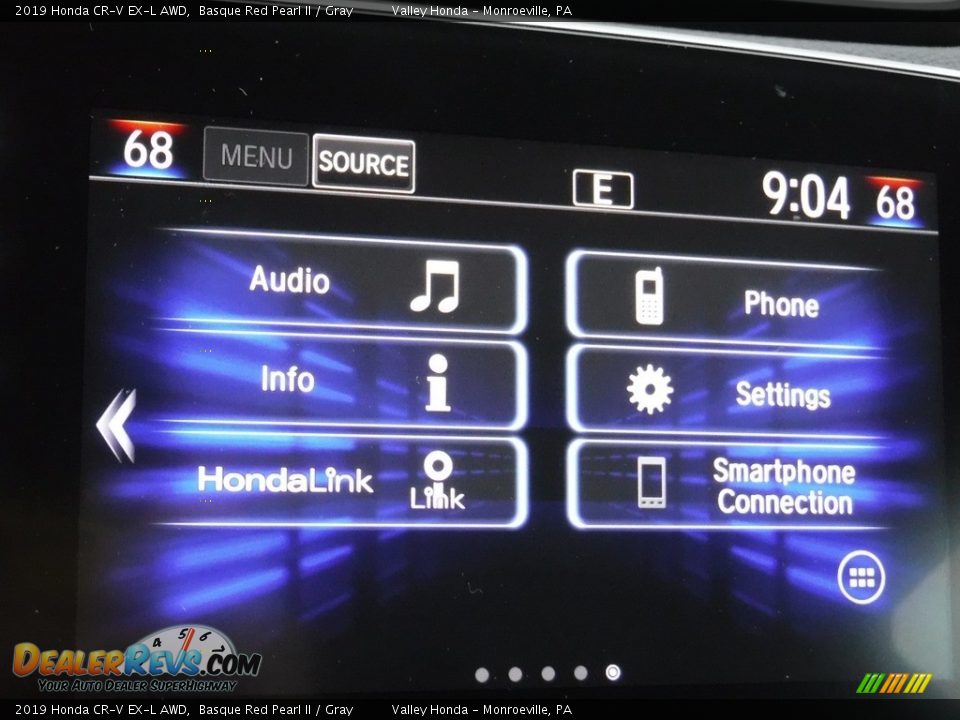 2019 Honda CR-V EX-L AWD Basque Red Pearl II / Gray Photo #20