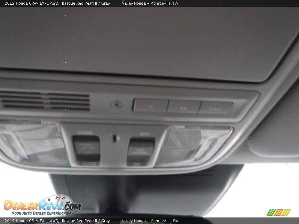 2019 Honda CR-V EX-L AWD Basque Red Pearl II / Gray Photo #22