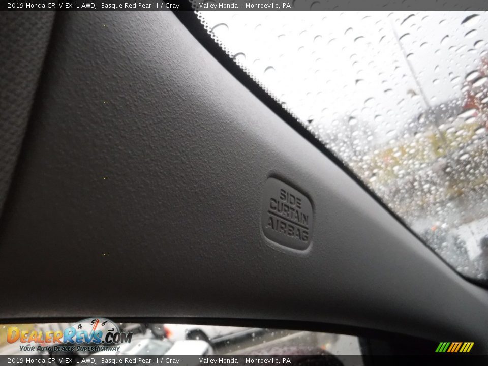 2019 Honda CR-V EX-L AWD Basque Red Pearl II / Gray Photo #23