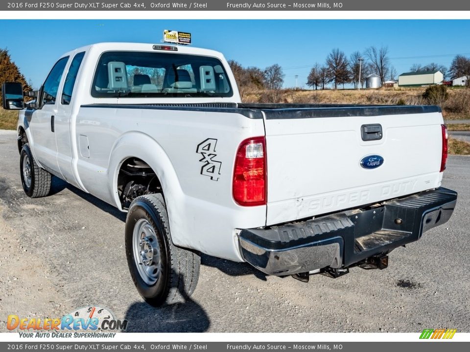 2016 Ford F250 Super Duty XLT Super Cab 4x4 Oxford White / Steel Photo #6