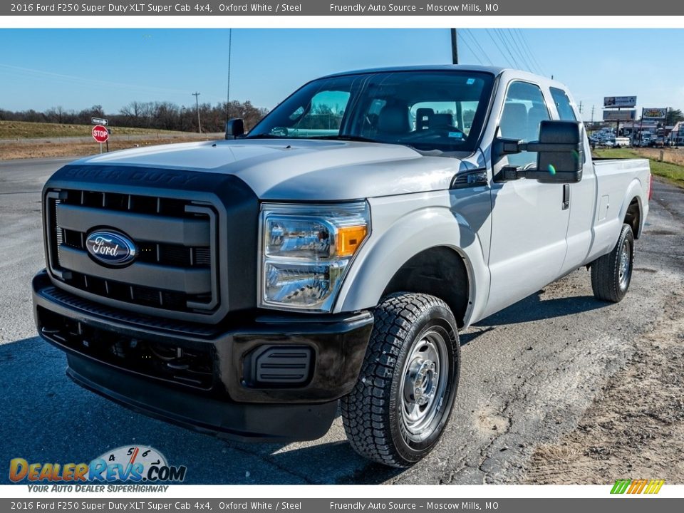 2016 Ford F250 Super Duty XLT Super Cab 4x4 Oxford White / Steel Photo #8