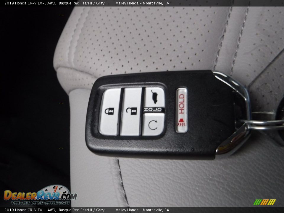 2019 Honda CR-V EX-L AWD Basque Red Pearl II / Gray Photo #29