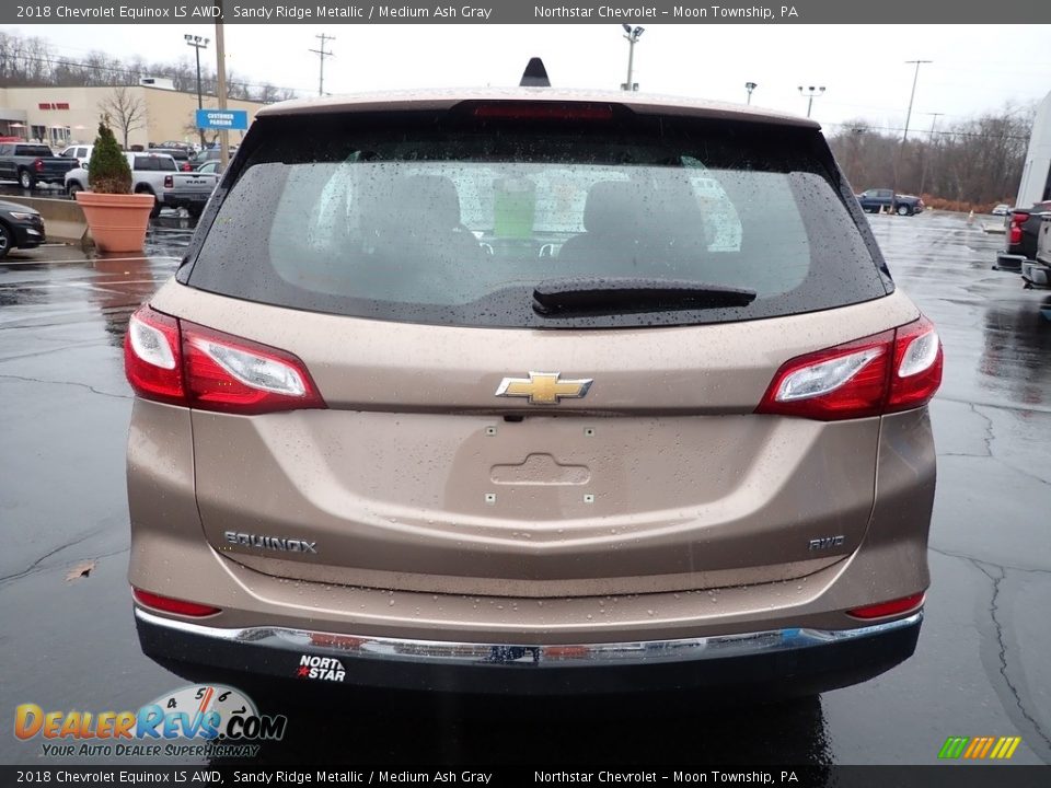 2018 Chevrolet Equinox LS AWD Sandy Ridge Metallic / Medium Ash Gray Photo #6