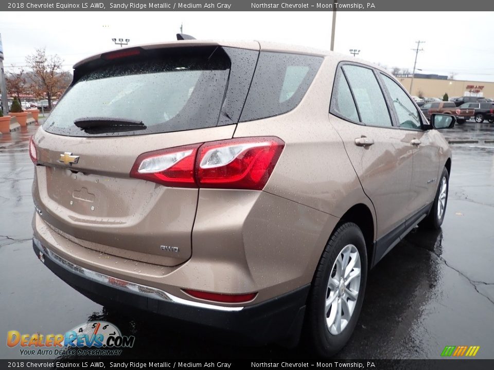 2018 Chevrolet Equinox LS AWD Sandy Ridge Metallic / Medium Ash Gray Photo #8