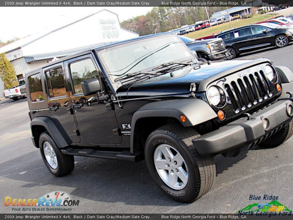 2009 Jeep Wrangler Unlimited X 4x4 Black / Dark Slate Gray/Medium Slate Gray Photo #21