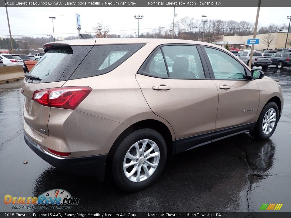 2018 Chevrolet Equinox LS AWD Sandy Ridge Metallic / Medium Ash Gray Photo #9