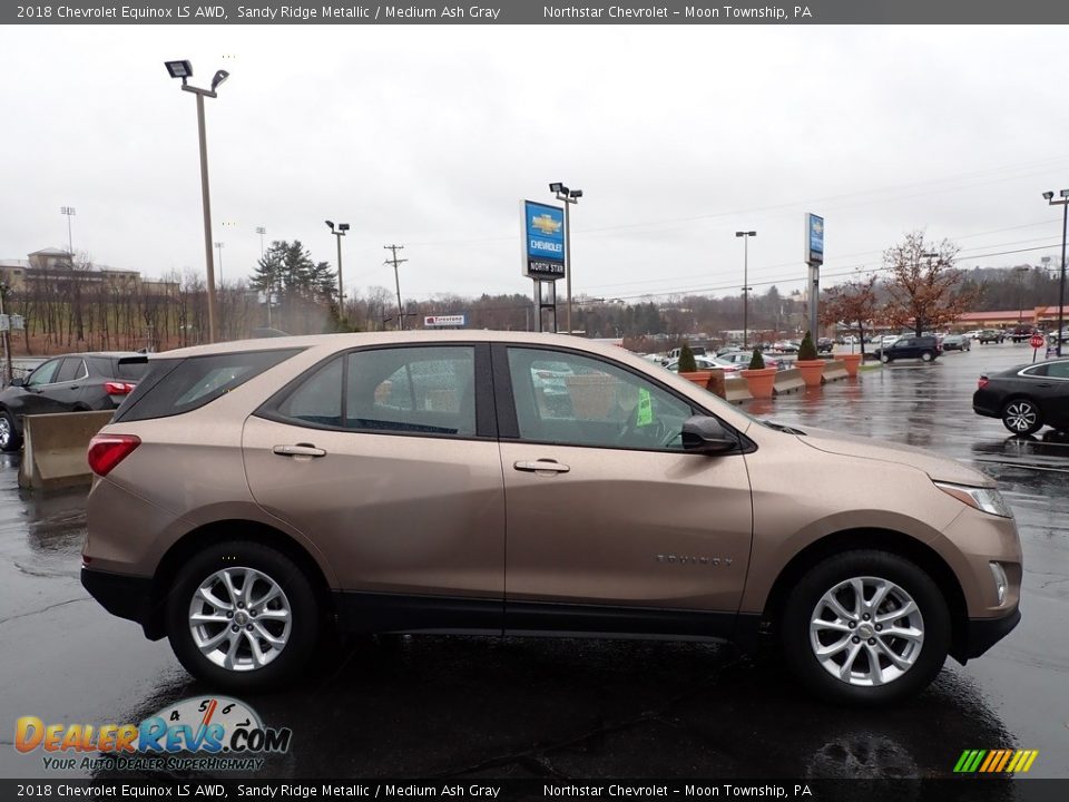 2018 Chevrolet Equinox LS AWD Sandy Ridge Metallic / Medium Ash Gray Photo #10