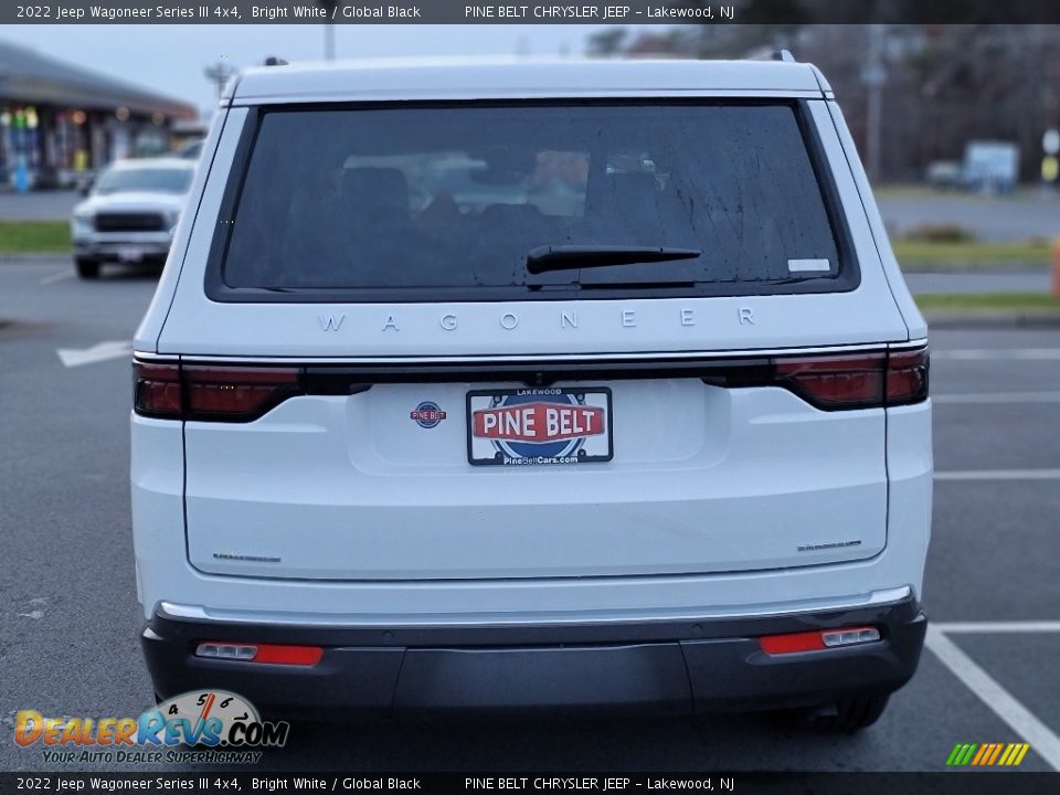 2022 Jeep Wagoneer Series III 4x4 Bright White / Global Black Photo #7