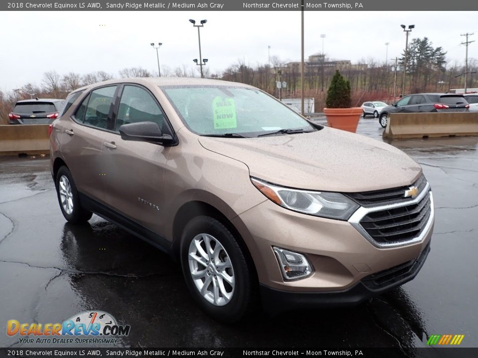 2018 Chevrolet Equinox LS AWD Sandy Ridge Metallic / Medium Ash Gray Photo #11