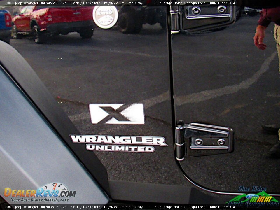 2009 Jeep Wrangler Unlimited X 4x4 Black / Dark Slate Gray/Medium Slate Gray Photo #24