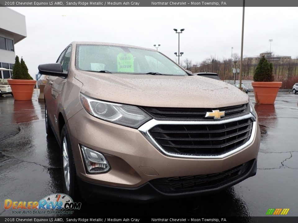 2018 Chevrolet Equinox LS AWD Sandy Ridge Metallic / Medium Ash Gray Photo #12