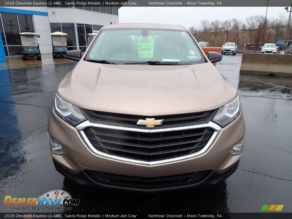 2018 Chevrolet Equinox LS AWD Sandy Ridge Metallic / Medium Ash Gray Photo #13