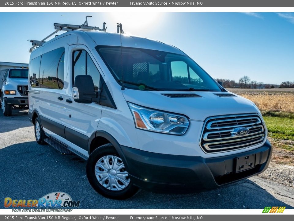 2015 Ford Transit Van 150 MR Regular Oxford White / Pewter Photo #1