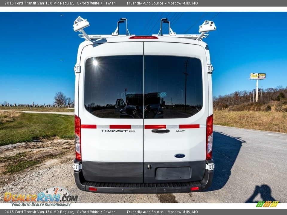 2015 Ford Transit Van 150 MR Regular Oxford White / Pewter Photo #5