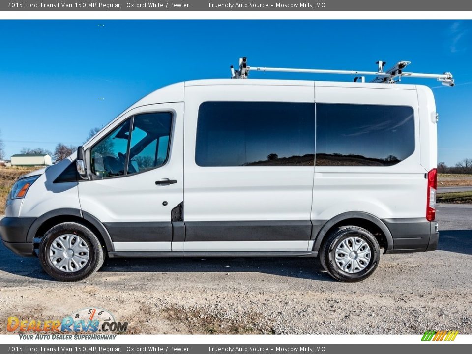 2015 Ford Transit Van 150 MR Regular Oxford White / Pewter Photo #7