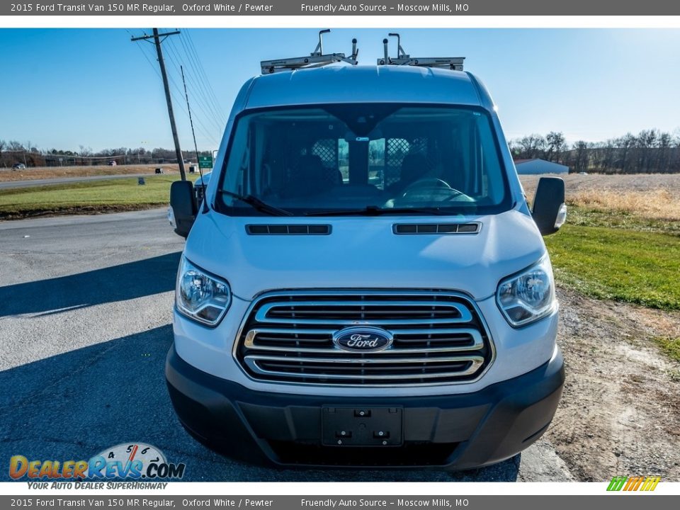 2015 Ford Transit Van 150 MR Regular Oxford White / Pewter Photo #9