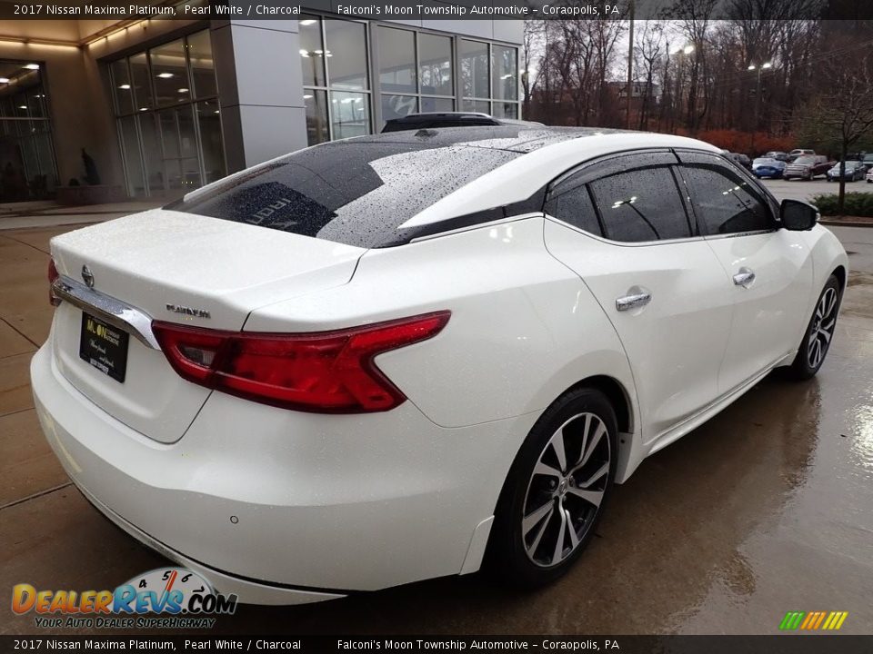 2017 Nissan Maxima Platinum Pearl White / Charcoal Photo #2