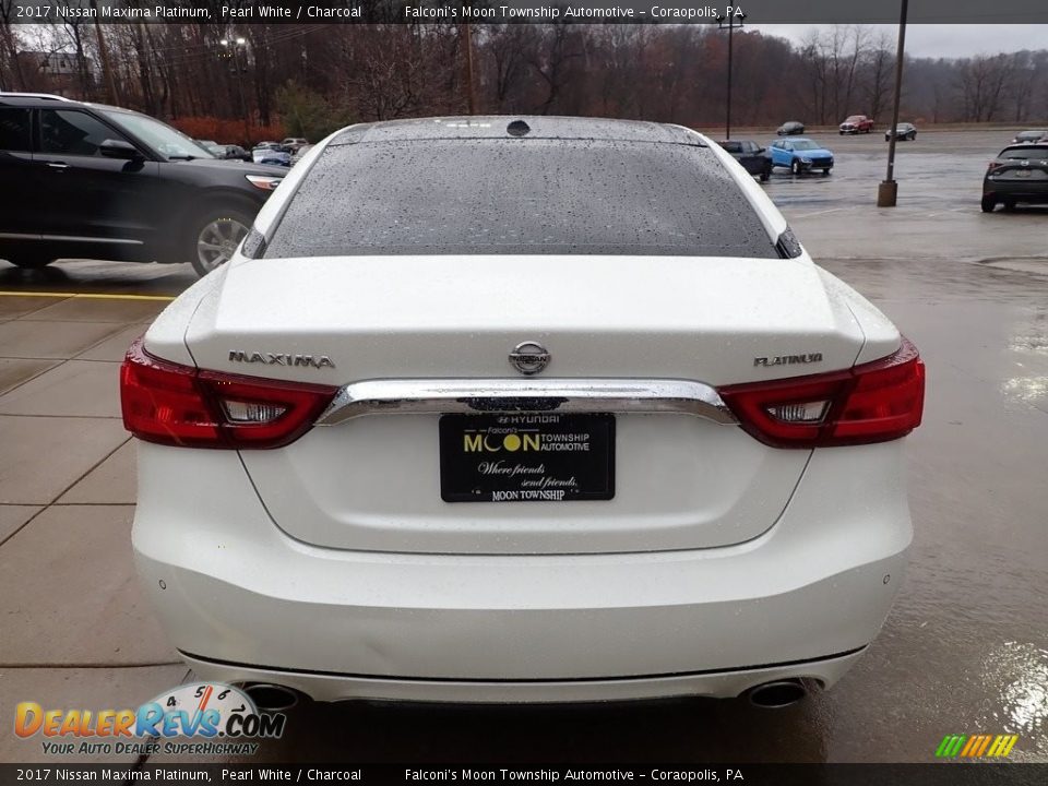 2017 Nissan Maxima Platinum Pearl White / Charcoal Photo #3