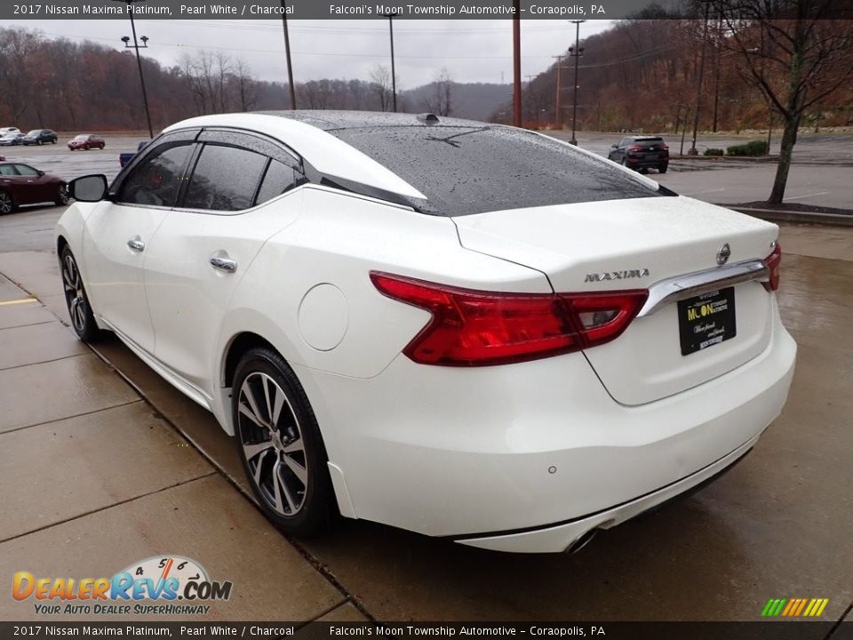 2017 Nissan Maxima Platinum Pearl White / Charcoal Photo #5