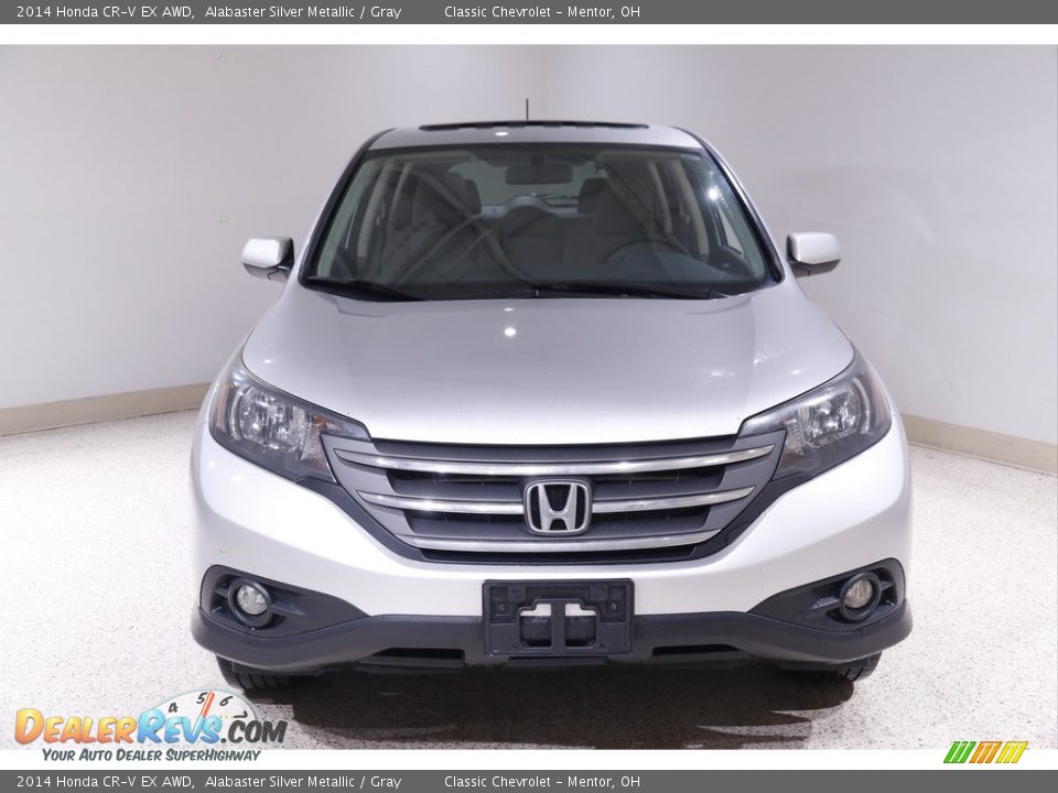 2014 Honda CR-V EX AWD Alabaster Silver Metallic / Gray Photo #2