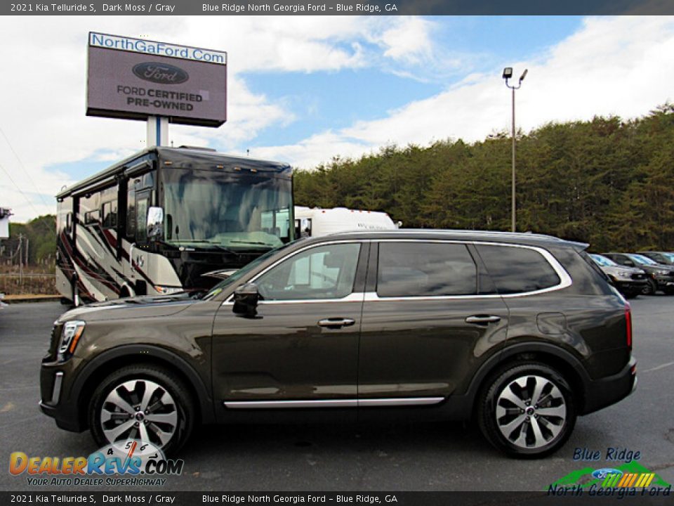 2021 Kia Telluride S Dark Moss / Gray Photo #2