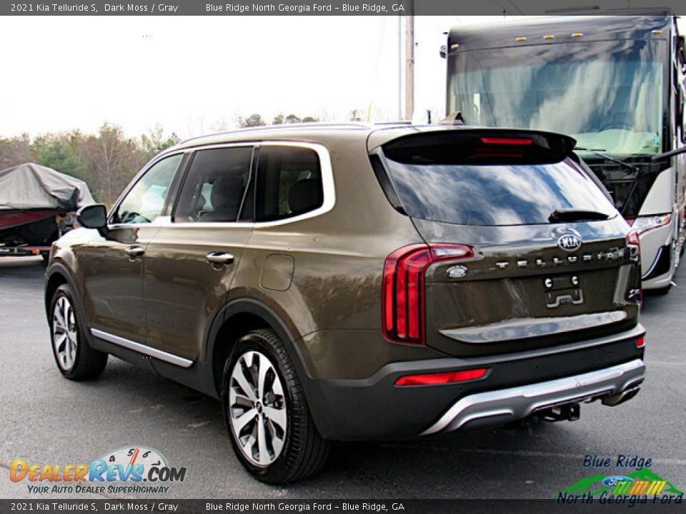 2021 Kia Telluride S Dark Moss / Gray Photo #3