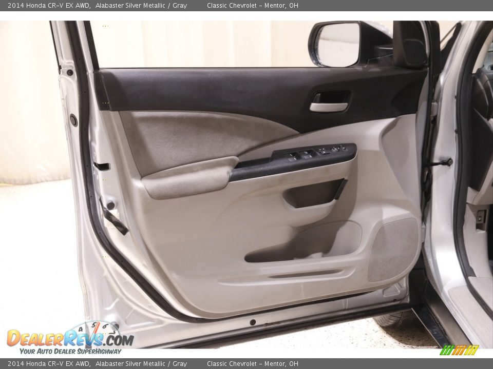 2014 Honda CR-V EX AWD Alabaster Silver Metallic / Gray Photo #4