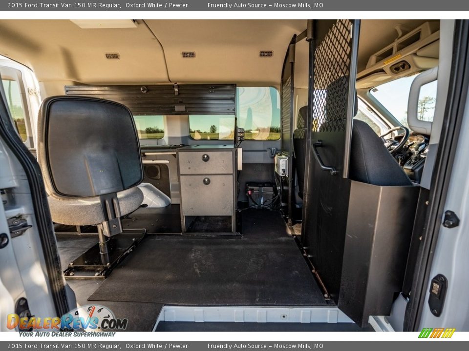 2015 Ford Transit Van 150 MR Regular Oxford White / Pewter Photo #23