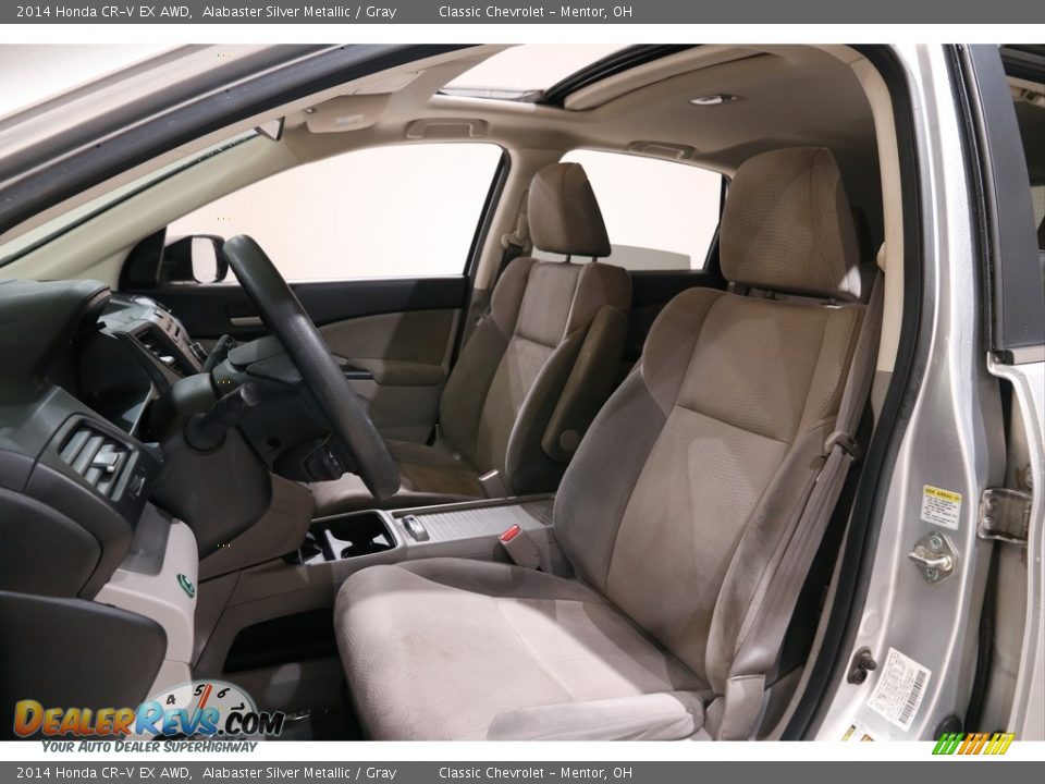 2014 Honda CR-V EX AWD Alabaster Silver Metallic / Gray Photo #5