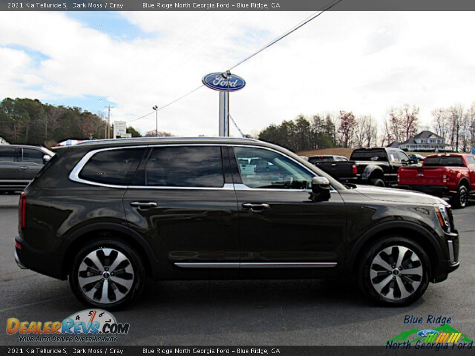 2021 Kia Telluride S Dark Moss / Gray Photo #6