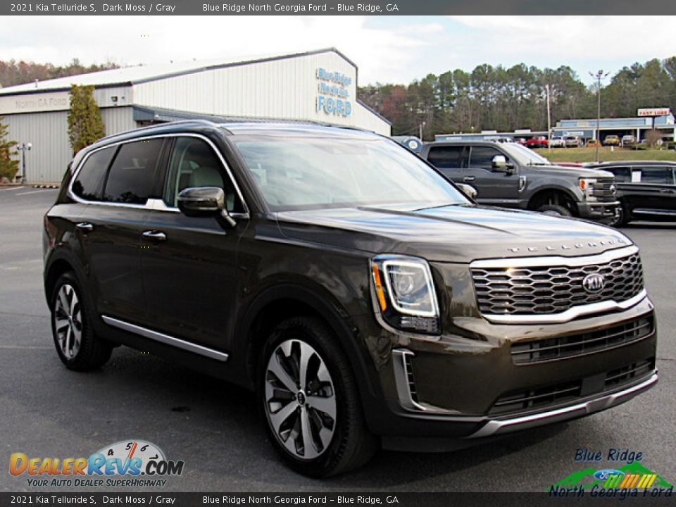 2021 Kia Telluride S Dark Moss / Gray Photo #7