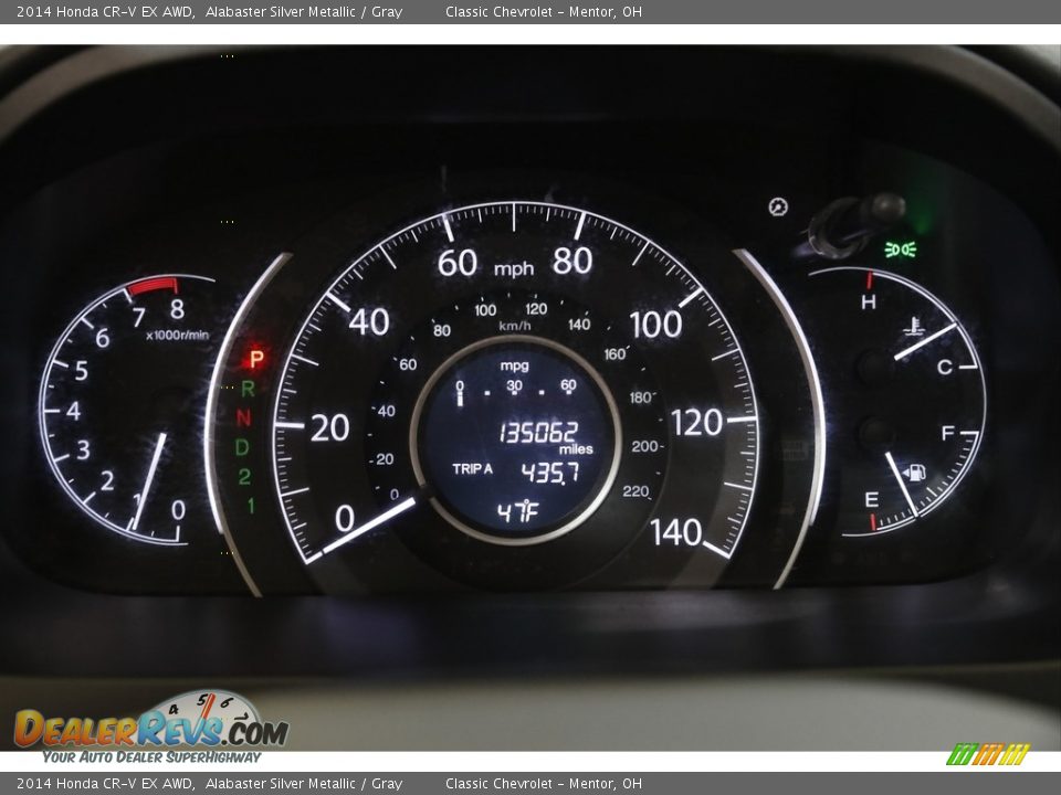 2014 Honda CR-V EX AWD Alabaster Silver Metallic / Gray Photo #8