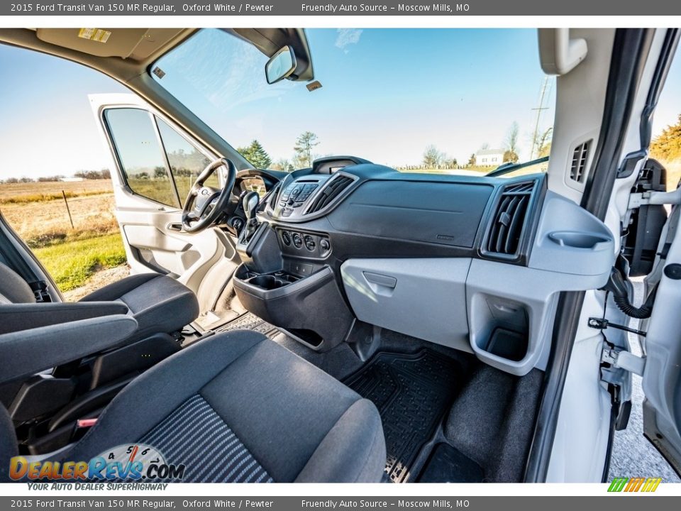 2015 Ford Transit Van 150 MR Regular Oxford White / Pewter Photo #27