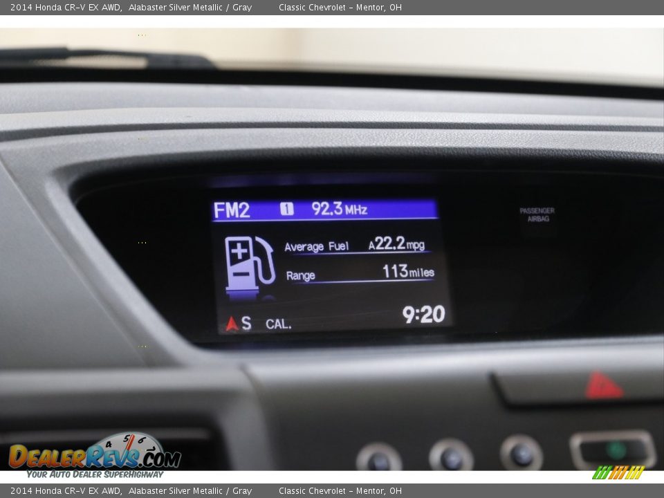 2014 Honda CR-V EX AWD Alabaster Silver Metallic / Gray Photo #11