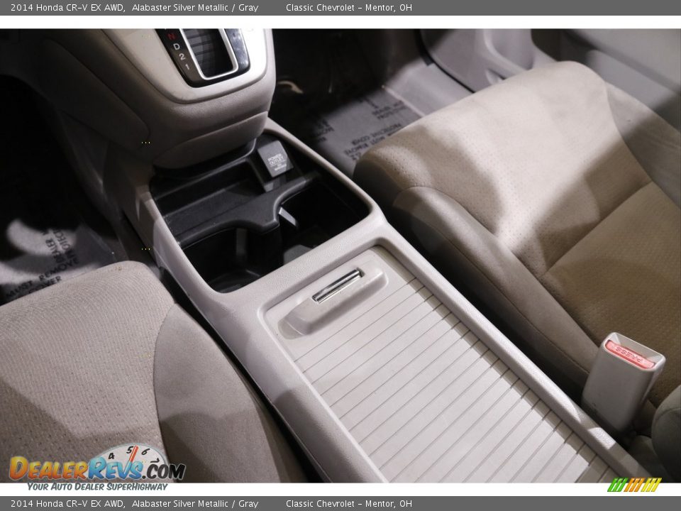 2014 Honda CR-V EX AWD Alabaster Silver Metallic / Gray Photo #12