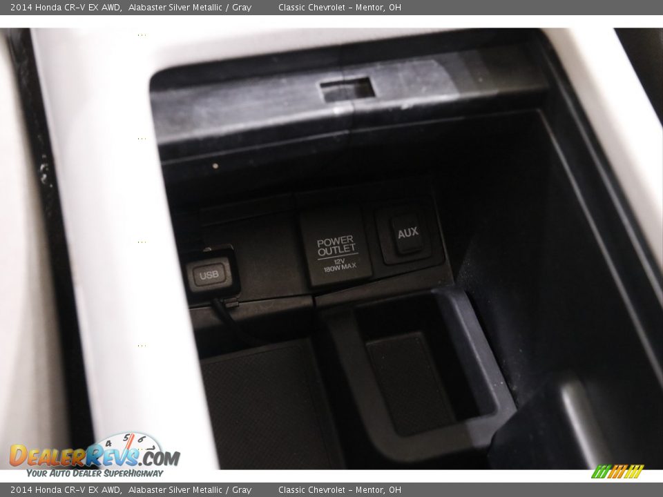 2014 Honda CR-V EX AWD Alabaster Silver Metallic / Gray Photo #14