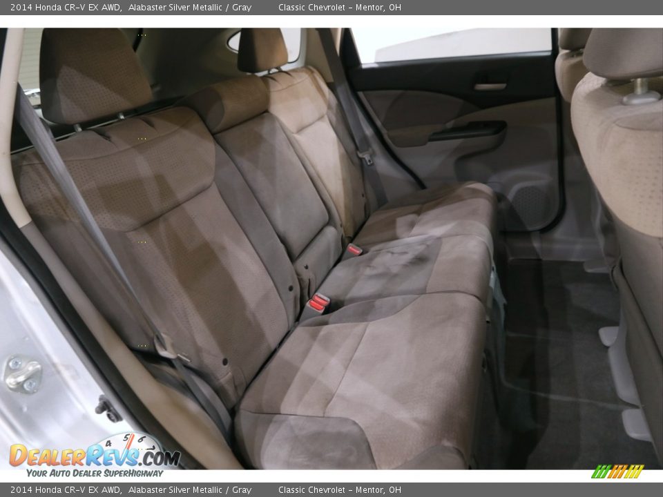 2014 Honda CR-V EX AWD Alabaster Silver Metallic / Gray Photo #16