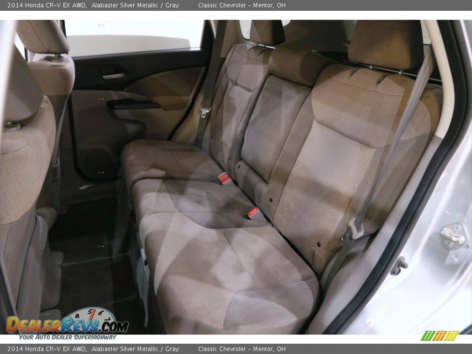 2014 Honda CR-V EX AWD Alabaster Silver Metallic / Gray Photo #17
