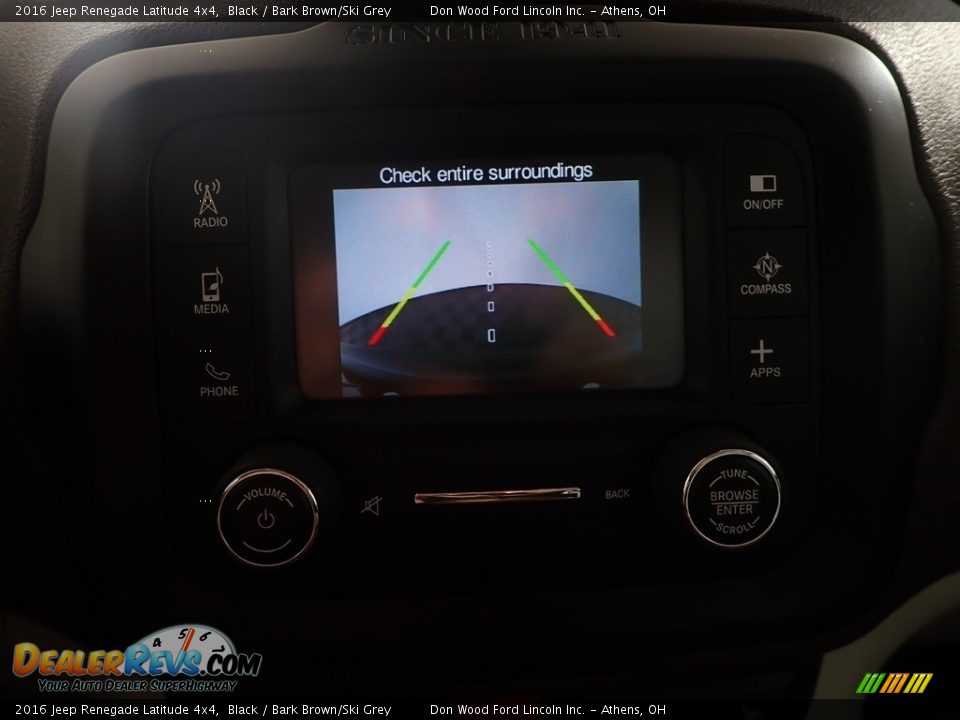 2016 Jeep Renegade Latitude 4x4 Black / Bark Brown/Ski Grey Photo #2