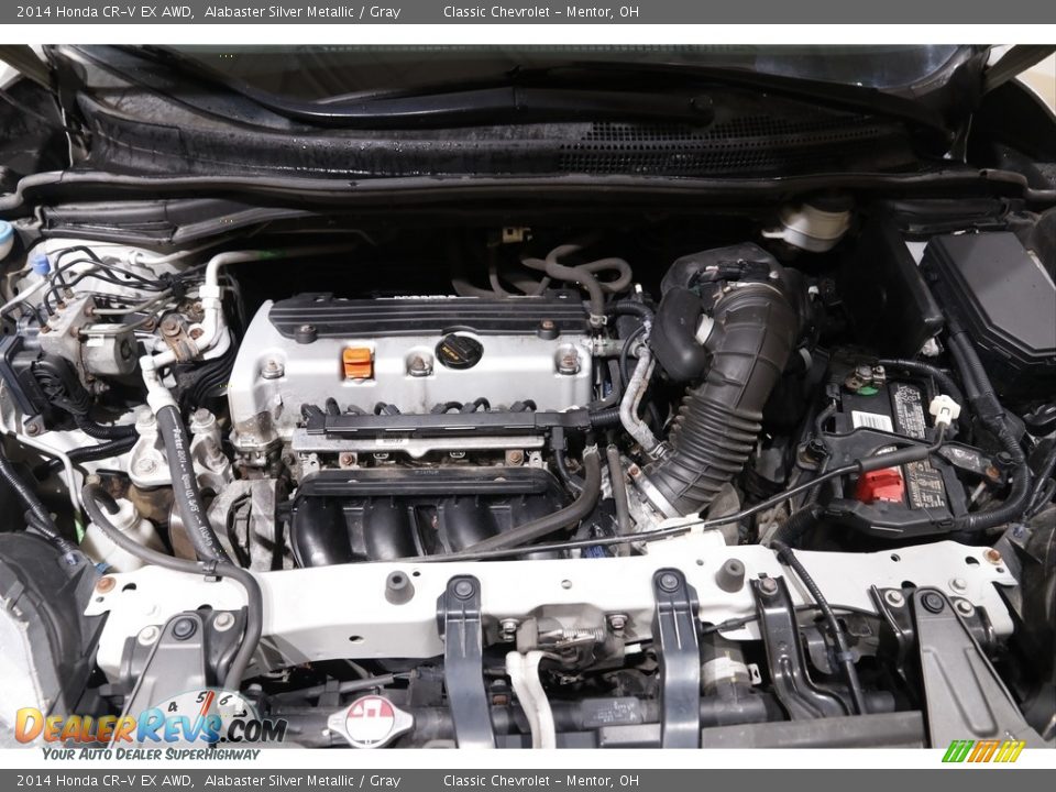 2014 Honda CR-V EX AWD Alabaster Silver Metallic / Gray Photo #19