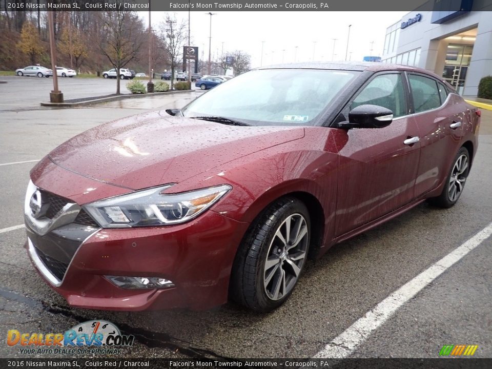 2016 Nissan Maxima SL Coulis Red / Charcoal Photo #1