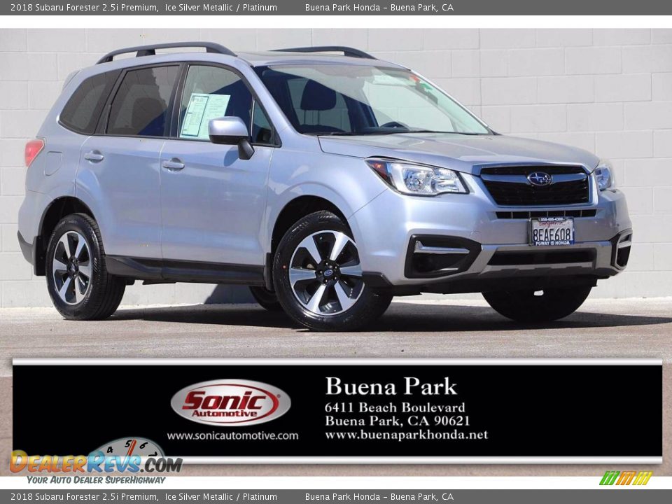 2018 Subaru Forester 2.5i Premium Ice Silver Metallic / Platinum Photo #1