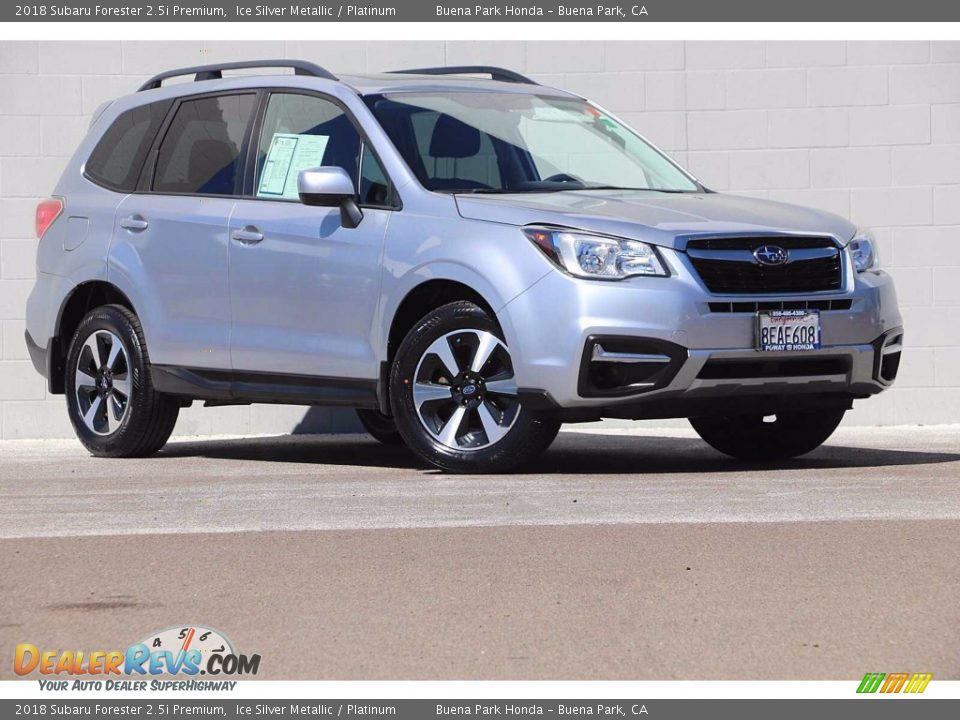 2018 Subaru Forester 2.5i Premium Ice Silver Metallic / Platinum Photo #2