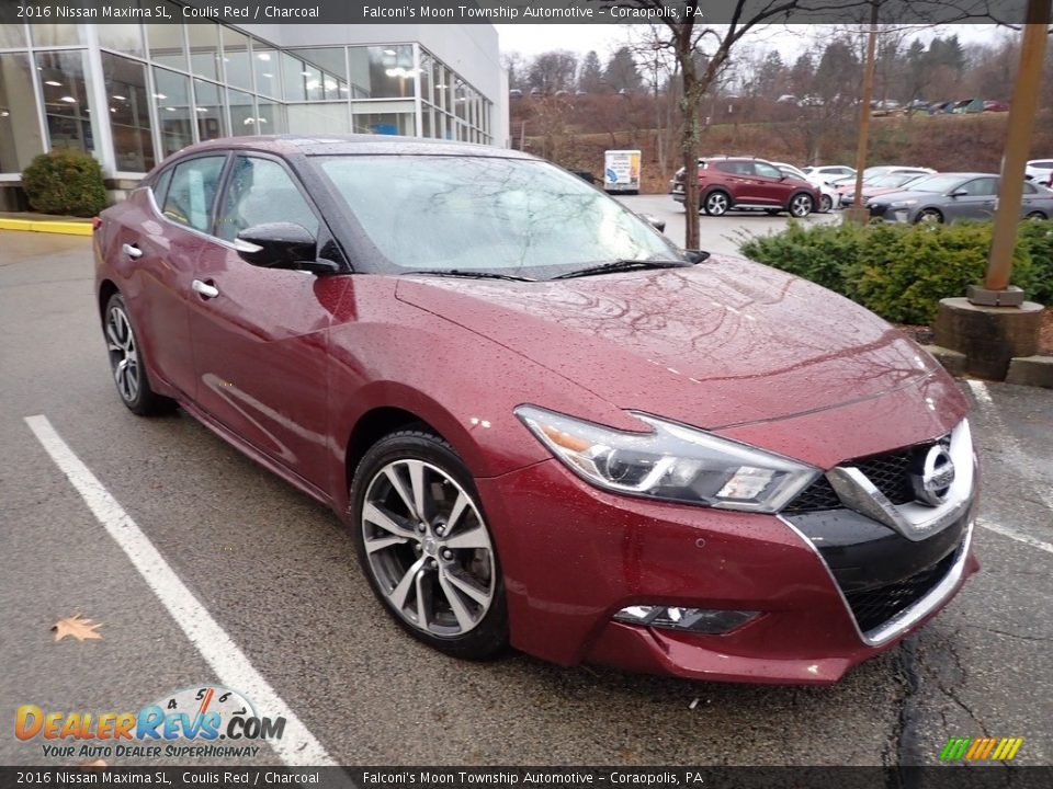 2016 Nissan Maxima SL Coulis Red / Charcoal Photo #3