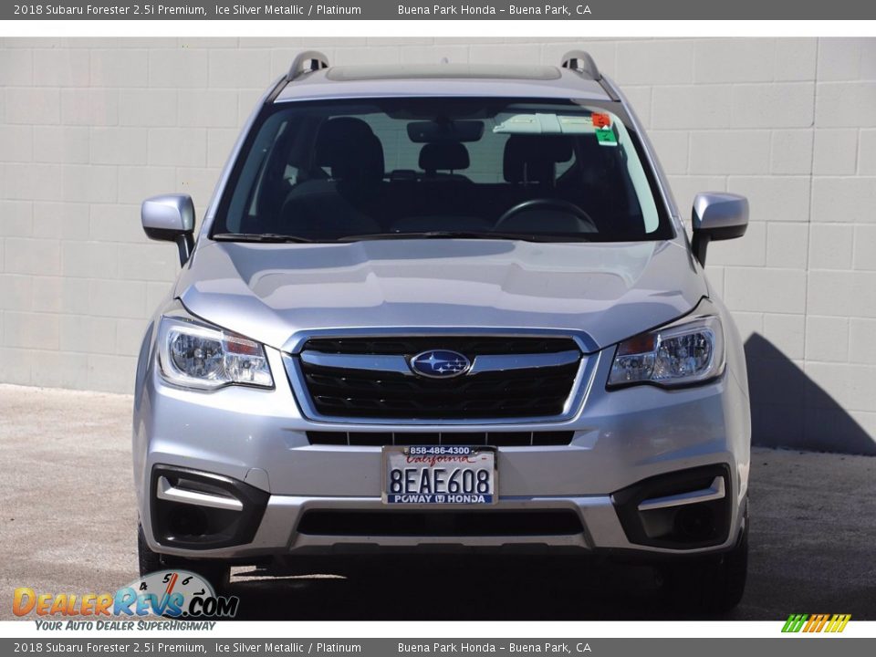 2018 Subaru Forester 2.5i Premium Ice Silver Metallic / Platinum Photo #3