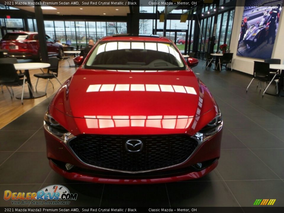2021 Mazda Mazda3 Premium Sedan AWD Soul Red Crystal Metallic / Black Photo #2